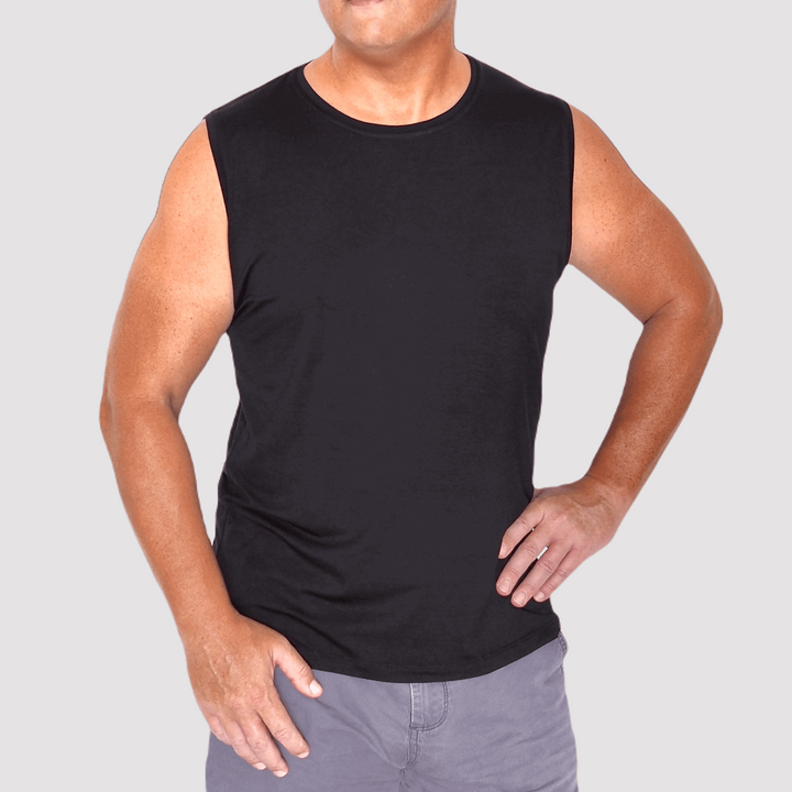 Men’s Bamboo Muscle Tank Top - Luxe Range