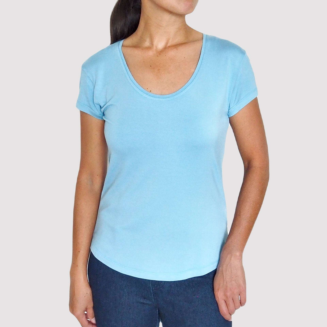 Women’s Bamboo Scoop Neck T-Shirt - Luxe Range