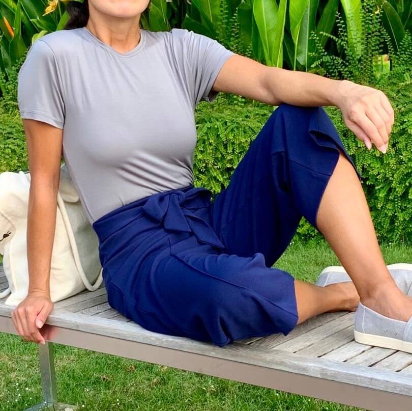 Women's Bamboo Crew Neck T-shirt in Gray from Eco Staples