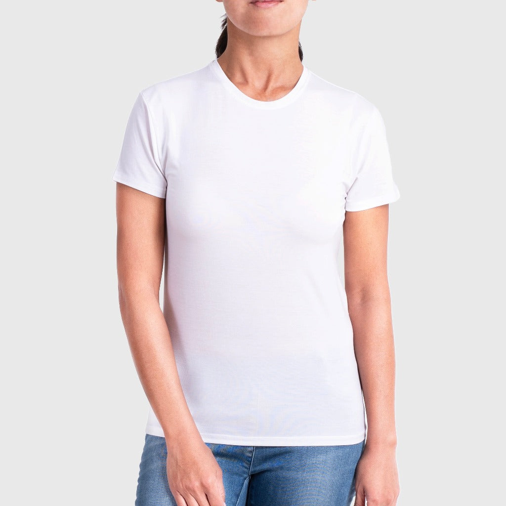 Womens Bamboo Crew  Neck T-shirt in white from Eco Staples