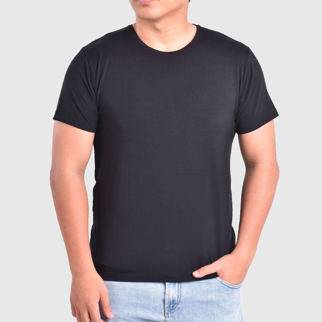 Mens Black Bamboo Crew Neck T shirt from Eco Staples