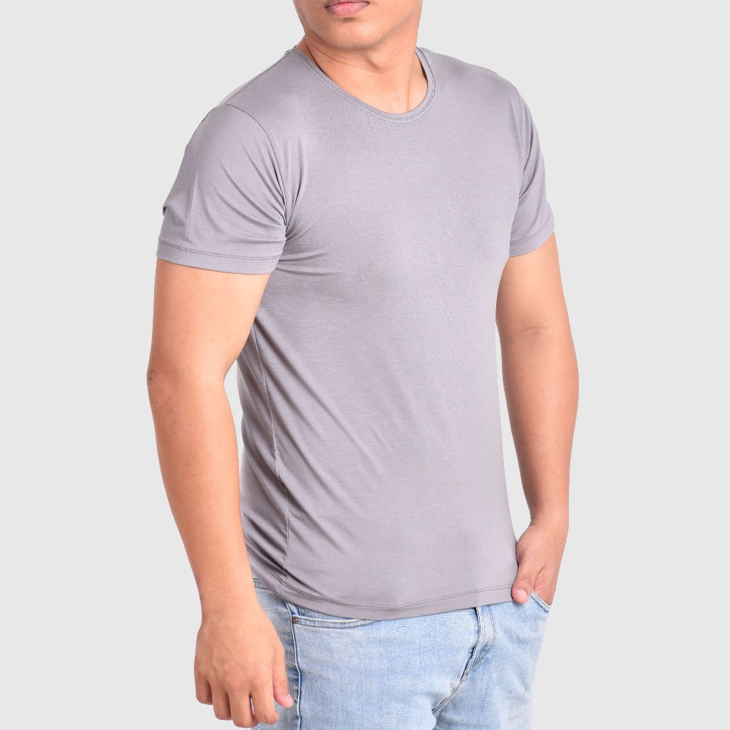 Mens Gray Bamboo Crew Neck T shirt from Eco Staples
