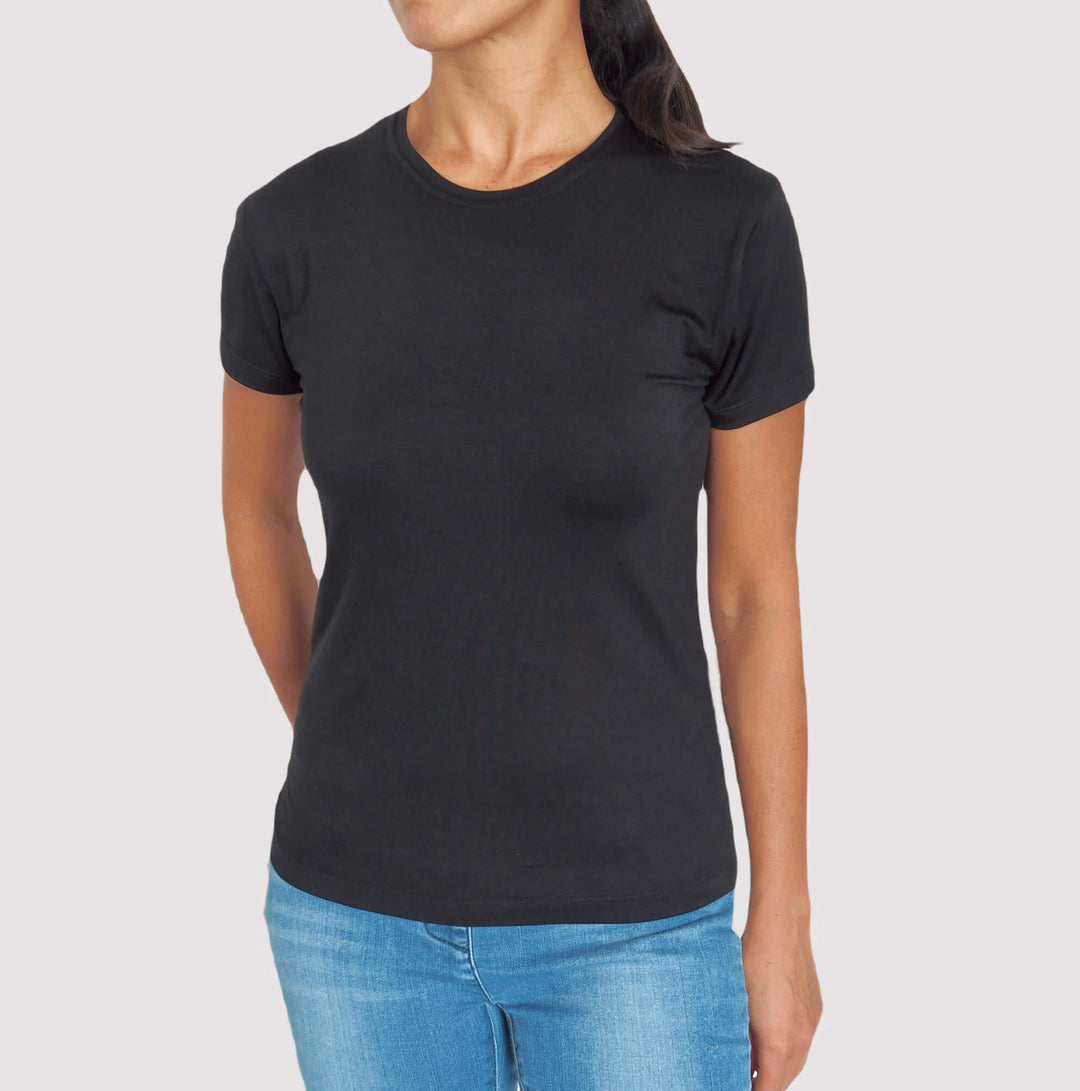 Women’s Bamboo Crew Neck T-Shirt - Luxe Range