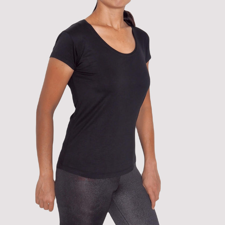 Women’s Bamboo Scoop Neck T-Shirt - Luxe Range