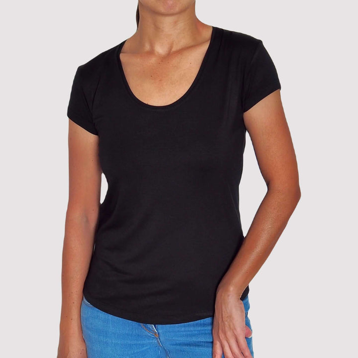 Women’s Bamboo Scoop Neck T-Shirt - Luxe Range